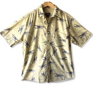 Woolrich‎ Aviation Clover Planes Cotton Button Down